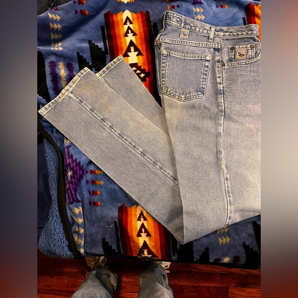 VINTAGE Crude girl slim fit jeans